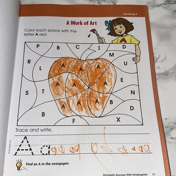 Scholastic Kindergarten Workbook - Yellow and Blue - Picture 6 of 17